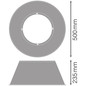 Preview: LEDVANCE Zubehör High Bay Reflector Gen 5 500 Highbay Alu DALI ⌀50cm 4058075844582