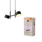 Preview: OSRAM LED Pendelleuchte Decor Kyoto 2XPendant 20W930 CLICK DIM Black Dimmbar Warm weiß 4058075846609