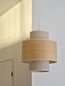 Preview: OSRAM Pendelleuchte Decor Wrap Cylinder Pendant E27 Beige 4058075846845
