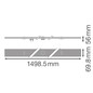 Preview: LEDVANCE Zubehör TruSys Flex Sensor Track 1500 8P WT 150x7cm 4099854193651