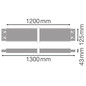 Preview: LEDVANCE Zubehör Linear Indiviled Infill 1200WT 130x13cm 4099854214868