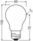Preview: LEDVANCE LED Lampe E27 Classic Filament S matt A40 2.2W 470lm Neutralweiss 4000K wie 40W höchste Effizienzklasse A 4099854259548