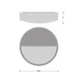 Preview: LEDVANCE Zubehör Bulkhead Round Eyelid 250BK RD ⌀26cm 4099854286759