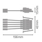 Preview: LEDVANCE Zubehör TruSys Universal Feed-IN 5P 16x4cm 4099854317347
