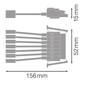 Preview: LEDVANCE Zubehör TruSys Universal Feed-IN 7P 16x5cm 4099854317361