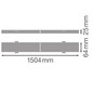 Preview: LEDVANCE Zubehör TruSys Universal Blind Cover 150x6cm 4099854317385