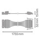 Preview: LEDVANCE Zubehör TruSys Universal Wire 1500 7P 176x5cm 4099854317583