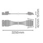 Preview: LEDVANCE Zubehör TruSys Universal Wire 3000 5P 325x4cm 4099854317606