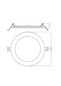 Preview: LEDVANCE LED Downlight Einbauleuchte Slim Alu ⌀16cm 13W-9.8W-6.5W warm-/neutralweiss 3000/4000K CCT IP44 4099854441790