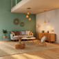 Preview: OSRAM Stehleuchte Decor Raffia Floor E27 Green 4099854454943