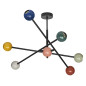 Preview: OSRAM Pendelleuchte Decor Bubble Pendant 6XE27 Multicolor 4099854458583