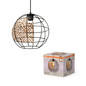 Preview: OSRAM Pendelleuchte Decor Cage Globe Pendant E27 Black 4099854458743