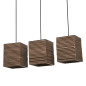 Preview: OSRAM Pendelleuchte Decor Cardboard Square Pendant 3XE27 Brown 4099854458927
