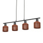Preview: OSRAM Pendelleuchte Decor Clay Windows Pendant LN 4XE27 Brown 4099854459085