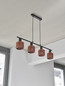 Preview: OSRAM Pendelleuchte Decor Clay Windows Pendant LN 4XE27 Brown 4099854459085