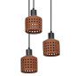Preview: OSRAM Pendelleuchte Decor Clay Windows Pendant PL 3XE27 Brown 4099854459108
