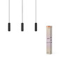 Preview: OSRAM LED Pendelleuchte Decor Drums Pendant 3XGU10 2XLED Black 4099854459283