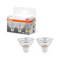Preview: OSRAM 2er Pack LED Leuchtmittel LED STAR MR16 12 V 3.4W 827 GU5.3 Warm weiß 4099854459658