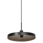Preview: OSRAM Pendelleuchte Decor Plate Pendant E27 Black Wood Decor 4099854461057
