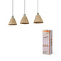 Preview: OSRAM Pendelleuchte Decor Raffia Pendant Linear 3XE27 Green 4099854461187