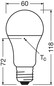 Preview: LEDVANCE LED Lampe E27 Classic P matt A100 13W 1521lm Warmweiss 3000K wie 100W 4099854485572