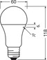 Preview: LEDVANCE LED Lampe E27 Classic matt A100 13W 1521lm Neutralweiss 4000K wie 100W 4099854529702
