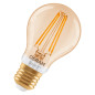 Preview: OSRAM LED Leuchtmittel SMART+ MATTER Filament CLASSIC shapes 6W 824 Filament GOLD DIM E27 Dimmbar Warm weiß 4099854529948