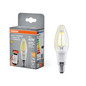 Preview: OSRAM LED Leuchtmittel SMART+ MATTER Filament CLASSIC shapes 4W 827 Filament DIM E14 Dimmbar Warm weiß 4099854530067