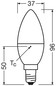 Preview: 3er-Pack LEDVANCE LED Kerze E14 Classic matt B40 4.9W 470lm Neutralweiss 4000K wie 40W 4099854532313