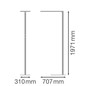 Preview: LEDVANCE Stehleuchte Comp 71x31cm 88W 12600lm Neutralweiss 4000K asymmetrisch dimmbar 4099854540875