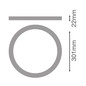 Preview: LEDVANCE Zubehör Downlight Universal Rings Ring D300 BK ⌀30cm 4099854541537