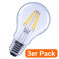 Preview: 3er-Pack LEDVANCE LED Lampe E27 Classic Filament A60 7W 806lm Warmweiss 2700K wie 60W 4099854555534