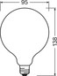 Preview: LEDVANCE LED Lampe E27 Globe Filament matt G95 7.5W 1055lm Neutralweiss 4000K wie 75W 4099854563898