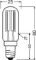 Preview: LEDVANCE LED Lampe Stabform E14 T26 Filament 2.2W 110lm Warmweiss 2700K wie 12W 4099854569029