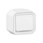 Preview: Legrand PLEXO New Feuchtraum-Aufputz-Taster mit Schließer-Kontakt beleuchtet, integrierte Ortungsleuchte, IP55 IK07, 10A Weiß, 069762L