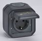 Preview: Legrand PLEXO New Feuchtraum Steckdose, Aufladung von E-Bikes & Elektrozweirädern inkl. Klappdeckel + Fahrrad-Markierung 16A, anthrazit 069784L