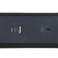 Preview: Legrand Drehbare Steckdosenleiste 5x Steckdose, USB-A, USB-C, SPD, 1,5m Kabel Schwarz 694514