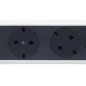Preview: Legrand Drehbare Steckdosenleiste 4x Steckdose, 1,5m Kabel weiss-schwarz 694529