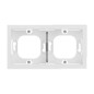 Preview: Legrand SEANO Aufputzgehäuse 2-fach zur Verwendung mit Abdeckrahmen der Serien SEANO und Seano+, Oberflächenmontage, Ultraweiß, 765199
