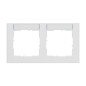 Preview: Legrand Seano+ 2-fach Rahmen horizontal mit Beschriftungsfeld, nachhaltige Produktion und Verpackung, Ultraweiß, 765892