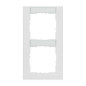 Preview: Legrand Seano+ 2-fach Rahmen vertikal mit Beschriftungsfeld, nachhaltige Produktion und Verpackung, Ultraweiß, 765992