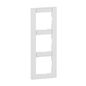 Preview: Legrand Seano+ 3-fach Rahmen vertikal mit Beschriftungsfeld, nachhaltige Produktion und Verpackung, Ultraweiß, 765993