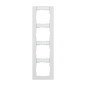 Preview: Legrand Seano+ 4-fach Rahmen vertikal mit Beschriftungsfeld, nachhaltige Produktion und Verpackung, Ultraweiß, 765994