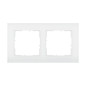 Preview: Legrand SEANO Natura 2-fach Rahmen aus Echtmaterial, nachhaltige Produktion und Verpackung, Designausführung: Weißes Glas, 766102