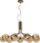 Preview: LUCE Design Honey Pendelleuchte 9fach G9 Champagne, Messing