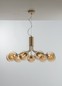 Preview: LUCE Design Honey Pendelleuchte 9fach G9 Champagne, Messing