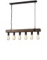 Preview: LUCE Design Texas Pendelleuchte 6fach E27 Braun Antik