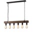 Preview: LUCE Design Texas Pendelleuchte 6fach E27 Braun Antik