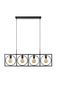 Preview: Lucide SUUS Pendelleuchte 4x E27 drehbar Schwarz 00427/04/30