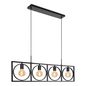 Preview: Lucide SUUS Pendelleuchte 4x E27 drehbar Schwarz 00427/04/30